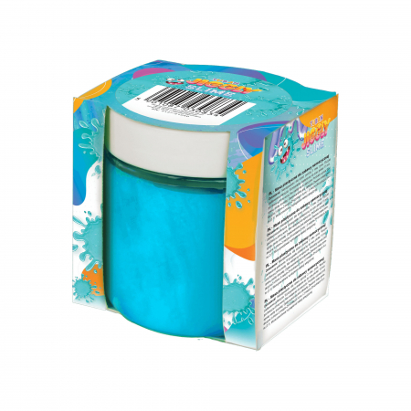 Jocuri educative - Slime in cutie JIGGLY SLIME ,   turcoaz perlat, 100 g