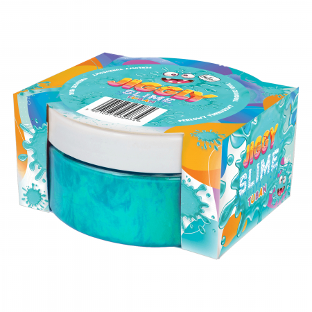 Jocuri educative - Slime in cutie JIGGLY SLIME ,   turcoaz perlat, 200 g