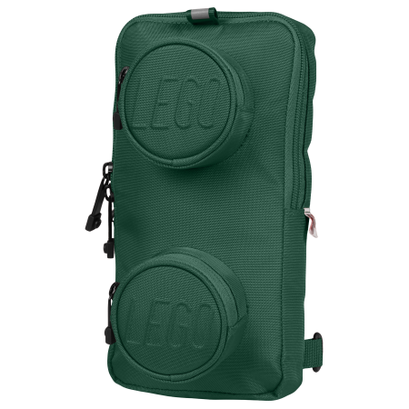 Lego - Sling bag LEGO Signature Brick 1x2 - Verde închis