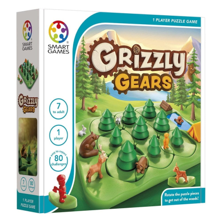 Smart Games - Grizzly Gears, joc de logica cu 80 de provocari, 7+ ani [0]