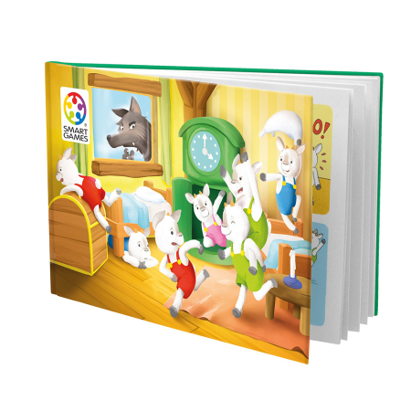 Smart Games - The Wolf  The 7 Goats - Deluxe, joc de logica cu 48 de provocari, 3+ ani,  editie internationala [3]