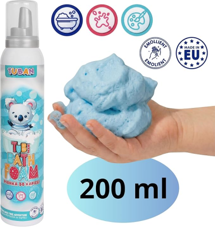 Spuma creativa pentru baie si slime  - TUBI  – ALBASTRU 200 ml [1]