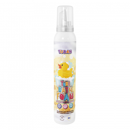 Jucarii Senzoriale - Spuma creativa pentru baie si slime  - TUBI  – GALBEN 200 ml