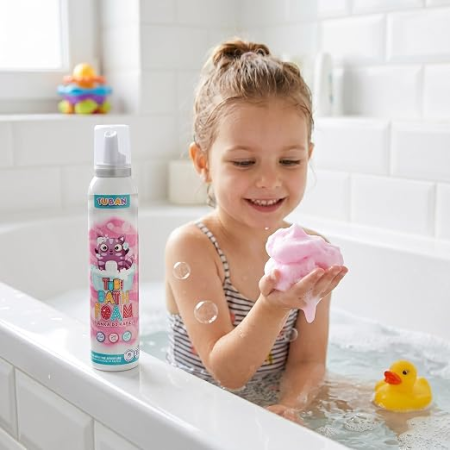 Spuma creativa pentru baie si slime  - TUBI  – ROZ 200 ml [6]