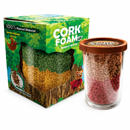 Varsta - Spuma de modelaj din pluta, reutilizabila, CorkFoam - trunchi de copac, 45 g