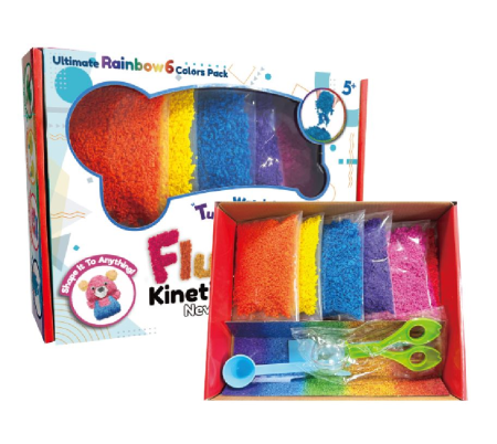 Spuma modelabila reutilizabila Fluffy Squishy Foam - set 6 culori si unelte [2]