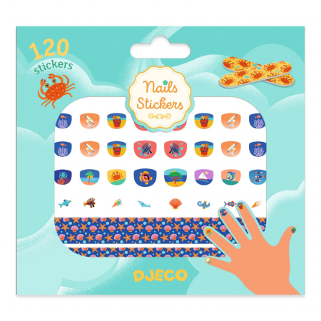 Accesorii - Stickere pentru unghii model mediteranean, Djeco