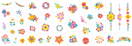 Stickere pentru unghii si tatuaje - Flori [2]