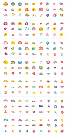 Stickere pentru unghii si tatuaje - Flori [4]