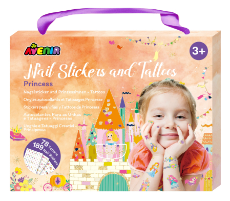 Jucarii creative - Stickere pentru unghii si tatuaje - Printesa