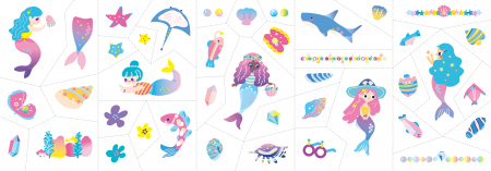 Stickere pentru unghii si tatuaje - Sirena [2]