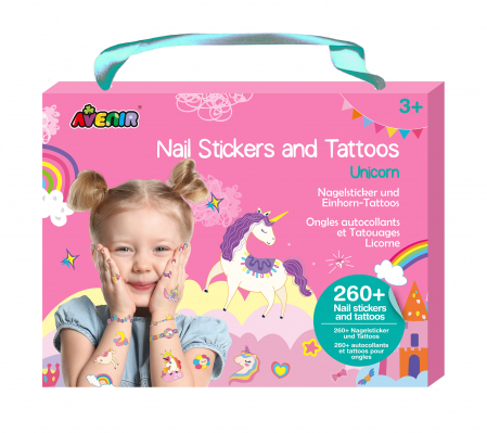 Jucarii creative - Stickere pentru unghii si tatuaje - Unicorni