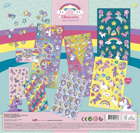 Super set abtibilduri cu unicorni [8]