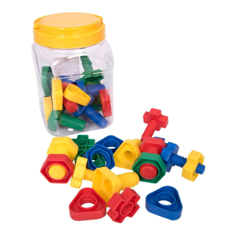 Suruburi si piulite mari, set 32 de piese, Edx Education [0]