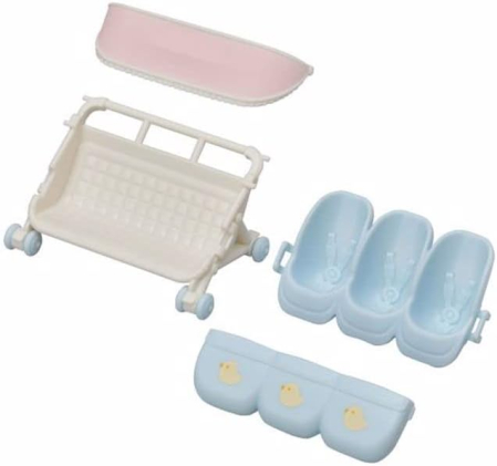 SYLVANIAN FAMILIES-CARUCIOR PENTRU IEPURASI TRIPLETI [2]