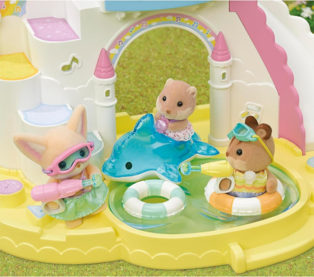 Sylvanian Families-Prietenii De La Gradinita - Trio La Piscina [3]