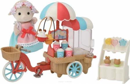Sylvanian Families - Set Stand Tricicleta pentru Popcorn [1]