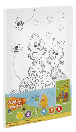 Lucru Manual - Tablou pictura pe numere - Puisori de Paste
