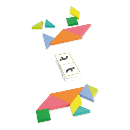 Tangram Battle - Joc Educativ din lemn - Vilac [4]