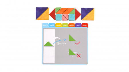 Tangram magnetic - Battle kit, 2 jucatori [3]