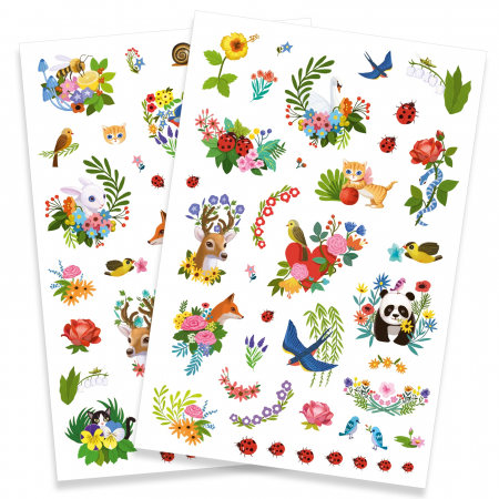 Jucarii creative - Tatuaje Djeco Flori de primavara