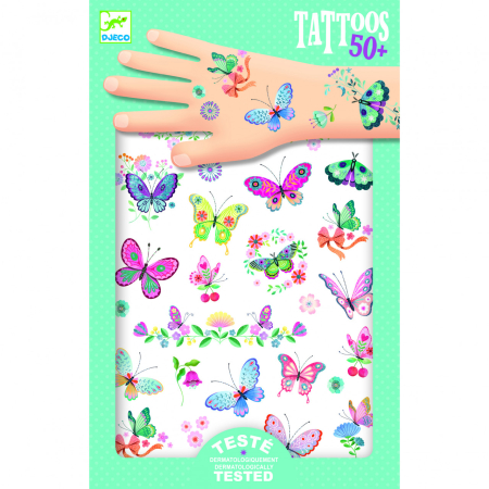 Accesorii - Tatuaje Fluturi si sclipici, Djeco