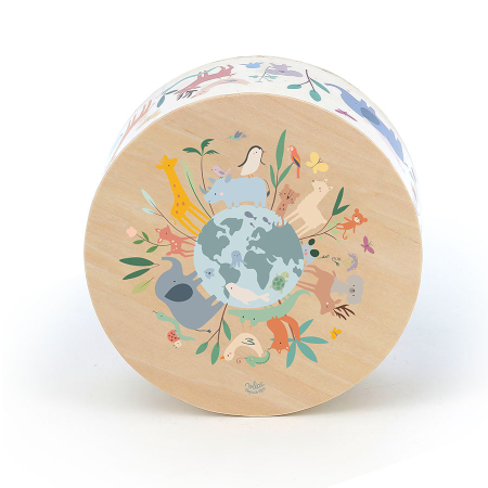 Toba cajon din lemn - Design animale - Vilac [2]