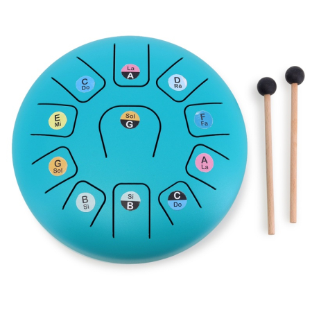 Jucarii creative - Tongue drum 11 note - Instrument de Percutie Toba Xilofon - Vilac
