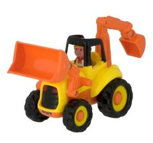 Varsta - Tractor excavator cu sunete si lumini Miniland