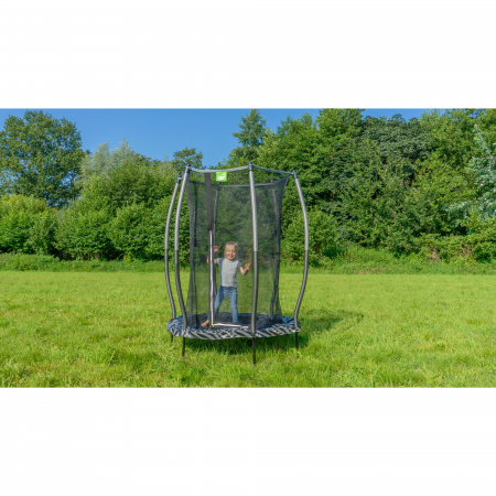 Trambulina Tiggy junior cu siguranță ø140cm - neagră/gri [7]