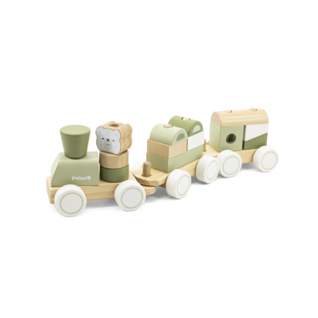 Jucarii de rol - Trenulet modular cu animale, colectia Green, PolarB Viga