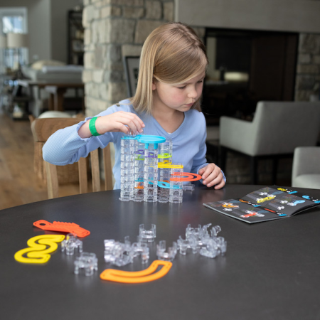 Trestle Tracks Builder - Set STEM de construcție cu traseu pentru bile, 73 de piese [5]