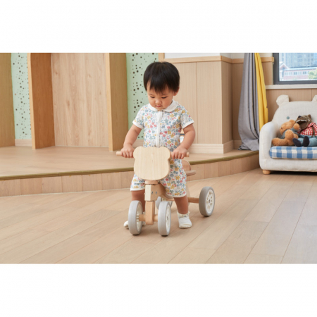 Tricicleta alba din lemn - Urs polar, PolarB Viga [4]