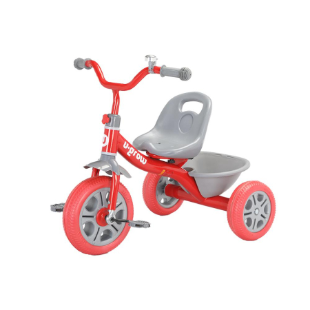 La Plimbare - Tricicleta cu pedale, rosie, U-Grow