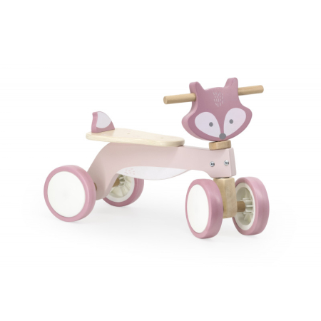 Biciclete - Tricicleta roz din lemn - Vulpe, PolarB Viga