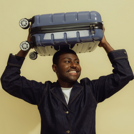 Troler cu roti 360  , Infinity, Blue Velvet [4]