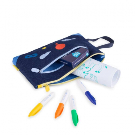 Trusa din denim pentru markere [1]