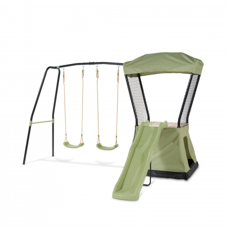 Jucarii de exterior - Turn de joacă Ivy cu tobogan si 2 leagane, Exit Toys