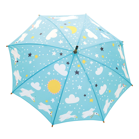 Umbrela copii cu maner din lemn - Gasca alba - Vilac [1]