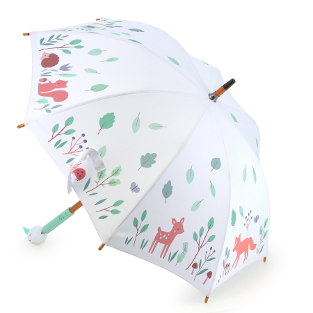 Accesorii - Umbrela copii cu maner din lemn - Soricel - Vilac