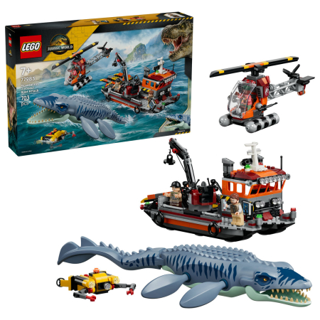 Lego - Un Mosasaurus atacă o barcă