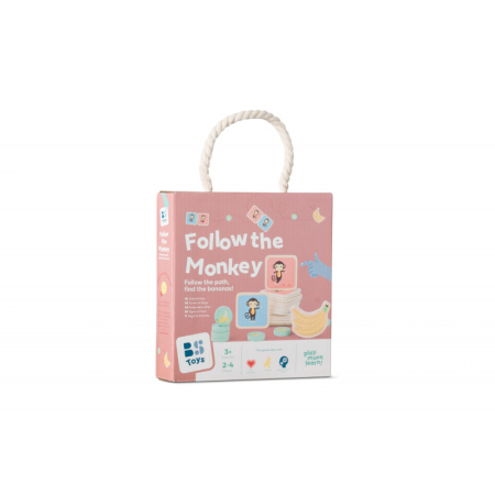 Jucarii 3-5 ani - Urmareste Maimutica, joc de memorie si motricitate, BS Toys