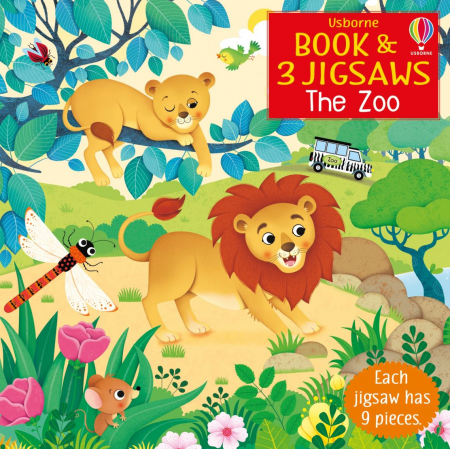 Librarie - Usborne Book and 3 Jigsaws: The Zoo