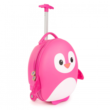 Ghiozdane - Valiza Troler Boppi, Pinguin roz