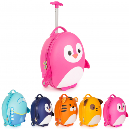 Valiza Troler Boppi, Pinguin roz [13]