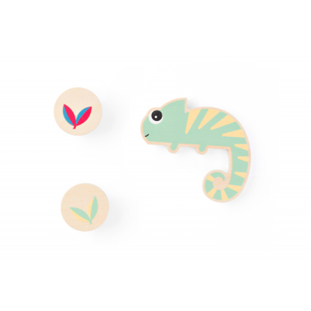 Vanatoarea de culori a cameleonului, joc de memorie pentru copii, BS Toys [3]