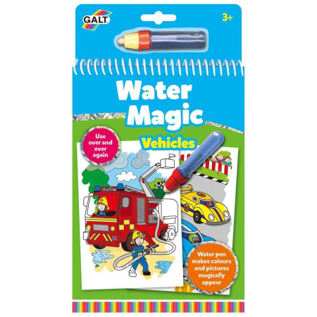 Jucarii creative - Water Magic: Carte de colorat Vehicule