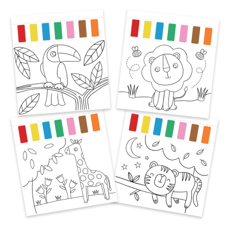 Water Painting: Carte de colorat Animalute [1]