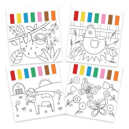 Water Painting: Carte de colorat Animalute [2]