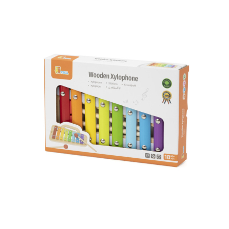 Jucarii creative - Xilofon din lemn colorat, Viga